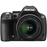 Pentax K-50 16MP Digital SLR Camera Kit with DA L 18-55mm WR f3.5-5.6 and 50-200mm WR Lenses (Black) -